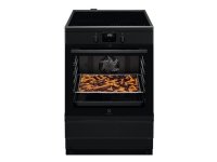 Electrolux SurroundCook LKI66440NK - Liesi - höyrytoiminnolla - vapaasti seisova - leveys: 59,6 cm - syvyys: 60 cm - korkeus: 85 cm - itsepuhdistuvalla - luokka A - mattamusta