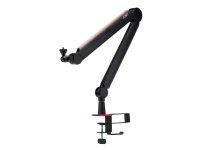 Joby Wavo Boom Arm, Varsimikrofonin teline, Pöydän kiinnitysasluta, Musta, Alumiini, Muovi, 1/4, 46,6 cm