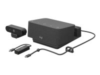 Logitech Logi Dock Focus Room kit UC, Personal video conferencing system, 4K Ultra HD, 90 fps, 5x, Graphite