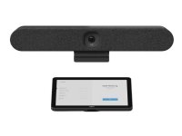 Logitech Rally Bar Huddle + Tap IP, Ryhmävideoneuvottelujärjestelmä, 4K Ultra HD, 4x, Grafiitti
