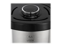 Melitta 6766591, Suodatinkahvinkeitin, Jauhettu kahvi, 1080 W, Musta, Hopea