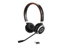 Jabra Evolve 65 UC Stereo, Langallinen & langaton, Toimisto/puhelukeskus, 310 g, Kuulokkeet, Musta