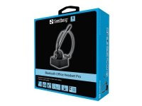 Sandberg Bluetooth Office Headset Pro, Langaton, Toimisto/puhelukeskus, Kuulokkeet, Musta