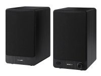 Sharp Bookshelf Speakers, 2-suuntainen, 2.0 kanavaa, Langallinen & langaton, 60 W, Musta