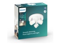 Philips Himmennettävä LED Star-kohdevalaisin kolmella spotilla, Ei vaihdettavissa oleva hehkulamppu, 3 lamppu(a), LED, 2700 K, 1500 lm, Valkoinen