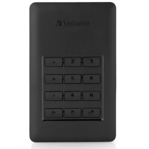 Verbatim Store 'n' Go Secure 1 Tt -ulkoinen kovalevy, Musta/Hopea