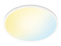 WiZ Superslim Ceiling 22 W, Älykattovalo, Wi-Fi/Bluetooth, Valkoinen, LED, Ei vaihdettavissa oleva hehkulamppu, 2700 K