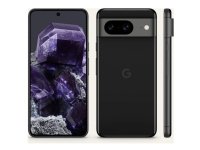 Google Pixel 8 - 5G älypuhelin - dual-SIM - RAM 8 GB / Sisäinen muisti 128 GB - OLED-näyttö - 6,2 - 2400 x 1080 pikseliä (120 Hz) - 2x takakamerat 50 MP, 12 MP - etukamera 10,5 MP - obsidianvärinen