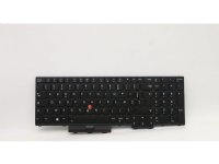 Lite-On - Kannettavat udskiftningstastatur - med ClickPad, Trackpoint - bagbelyst - AZERTY - fransk - sort - for ThinkPad L15 Gen 1 20U7, 20U8