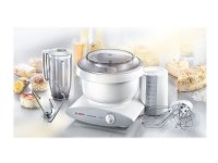 Bosch MUM6N11, Valkoinen, 1,2 m, 4 L, Muovi, Alumiini, Ruostumaton teräs, 800 W