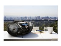 Philips CD Soundmachine -soitin AZB798T/12, Analoginen & digitaalinen, DAB, DAB+, FM, Soitin, CD, CD-R, CD-RW, Fast backward, Pikakelaus, Next, Edellinen, Ohjelma, Toista, Sekoita, 12 W