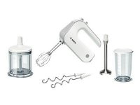 Bosch MFQ4080, Käsisekoitin, Hopea, Valkoinen, 1,4 m, Painikkeet, 500 W, 220 - 240 V