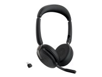 Jabra Evolve2 65 Flex, Langallinen & langaton, Toimisto/puhelukeskus, 20 - 20000 Hz, 136 g, Kuulokkeet, Musta