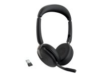 Jabra Evolve2 65 Flex, Langallinen & langaton, 20 - 20000 Hz, Toimisto/puhelukeskus, 136 g, Kuulokkeet, Musta