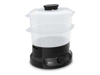 Tefal Minicompact VC139810, 2 kurv(e), Sort, Fritstående, Dreje, Front, 6 L
