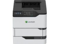 Lexmark MS826de, Laser, 1200 x 1200 DPI, A4, 66 ppm, Kaksipuolinen tulostus, Musta, Valkoinen