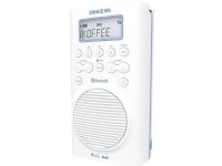 Kylpyhuoneradio Sangean H205 DAB+, FM vedenpitävä Valkoinen