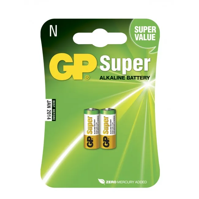 GP Super Alkaline Battery LR1, 910A, 2-pack