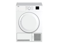 Beko DC 7130 N, Vapaasti seisova, Edestä täytettävä, Kondensoituminen, Valkoinen, Rotaatio, Oikea