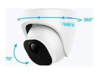 Reolink P324 - Advanced 5MP PoE IP Security Camera with Person/Vehicle Detection, 100ft night vision & Audio Recording, IP security camera, Indoor & outdoor, Wired, Google Assistant, Ceiling, White