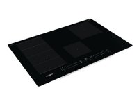 Whirlpool WF S0377 NE/IXL, Musta, Kiinteä, 77 cm, Keittoalueinduktioliesi, Keraaminen lasi, 4 alue(tta)