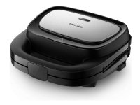 Philips 5000 series HD2350/80 Sandwich leivänpaahdin, musta, hopea, 750 W