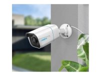 Reolink P330 - 4K 8MP UHD Outdoor PoE Security Camera with 256GB Capacity, Smart Alerts, Audio Recording, & Night Vision, IP security camera, Indoor & outdoor, Wired, Google Assistant, Wall, White