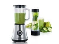 Severin SM 7971, Pöytäsekoitin, 1 L, Impulssitoiminto, 500 W, Musta, Ruostumaton teräs