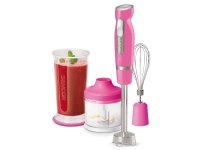 Sencor SHB 4468RS-EUE3, Upotettava sekoitin, 0,7 L, Syke-toiminto, Jäänmurskaus, 1000 W, Vaaleanpunainen, Ruostumaton teräs