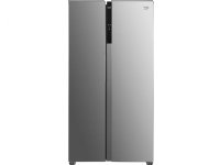 Beko GNO5323XPN, Freestanding, American door, Stainless steel, 2 door(s), Door-on-door, Touch