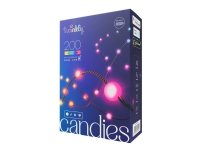 Twinkly Candies - Ketjuvalo - LED x 100 - 7 W - luokka G - 16 miljoonaa väriä - helmiäisväri - läpinäkyvä - läpinäkyvä