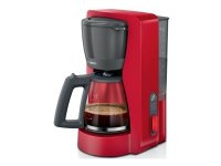 Bosch TKA3M134, Suodatinkahvinkeitin, 1,25 L, Jauhettu kahvi, 1200 W, Punainen