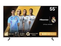 Hisense 55U6NQ, 139,7 cm (55), 3840 x 2160 pikseliä, QNED MiniLED, Smart TV, Wi-Fi, harmaa