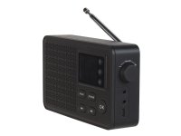 DENVER DAB-57 - kannettava DAB-radio - 10 wattia - musta