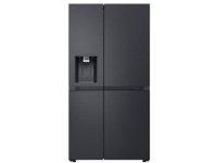 LG GSLE91EVAC, Vapaasti seisova, Amerikkalainen ovi, Musta, LED, Oven päällä, Lasi