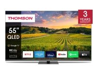 Thomson 55QG5C14, 139,7 cm (55), 3840 x 2160 pikseliä, QLED, Smart TV, Wi-Fi, harmaa