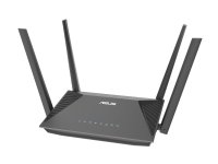 ASUS RT-AX52 AX1800 AiMesh, Wi-Fi 6 (802.11ax), Kaksitaajuus (2,4 GHz/5 GHz), Ethernet LAN, Musta, Pöytäreititin