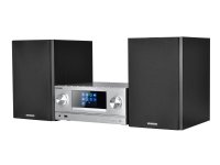 Kenwood M-9000S, Kodin miniaudiojärjestelmä, Hopea, 1 levyt, 50 W, 2-suuntainen, 6 O