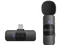 Boya BY-V1 V2.0 Erittäin kompakti 2.4GHz langaton mikrofoni salamalaitteille -1TX+1RX