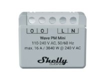 Shelly Qubino Wave PM Mini, älykäs liitin, langaton, muovi, ruoka, 25 dBmW, 868,4 MHz