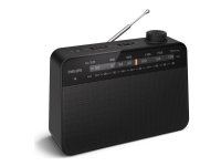 Philips TAR2509/10, Portable, Analog, AM, FM, Analog, 3.5 mm, Black