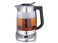 Severin WK 3480, 1.7 L, 3000 W, White, Glass, Plastic, Stainless steel, Adjustable thermostat, Water level indicator