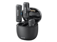 BOYA BY-WM3T-M2, Lavalier-mikrofoni, 100 m, Omnisuuntainen, Kamerakiinnitteinen vastaanotin, Musta, Sininen, 0,01 %