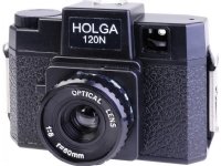 Iso Holga 120N digikamera, musta
