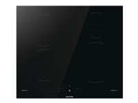 Gorenje GI6401BSC, Musta, Sisäänrakennettava, 59,5 cm, Keraaminen, Keraaminen, 4 vyöhykettä(iä)