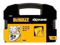 DeWALT DT90353-QZ, sarja, porakone, metalli, muovi, puu, teräs, 22,29,35,44,51,64,68 mm, 11 kpl