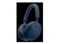Sony WH-1000XM5, Langallinen & langaton, Puhelut/Musiikki, 4 - 40000 Hz, 250 g, Kuulokkeet, Sininen