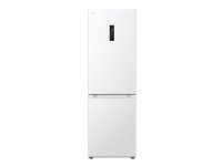 LG Šaldytuvas | GBV3100ESW | Energiatehokkuusluokka E | Vapaasti seisova | Combi | Korkeus 186 cm | No Frost-järjestelmä | Šaldytuvas nettotilavuus 234 L | Šaldiklis nettotilavuus 110 L | Ekranas | 35 dB | Baltas