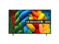 LG NanoCell AI 75 Inch NANO80 4K Smart TV 2025, 190.5 cm (75), 3840 x 2160 pixels, NanoCell, Smart TV, Wi-Fi, Black