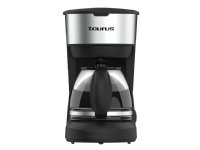 Taurus Verona 6 Inox, Suodatinkahvinkeitin, Jauhettu kahvi, 600 W, Musta, Ruostumaton teräs